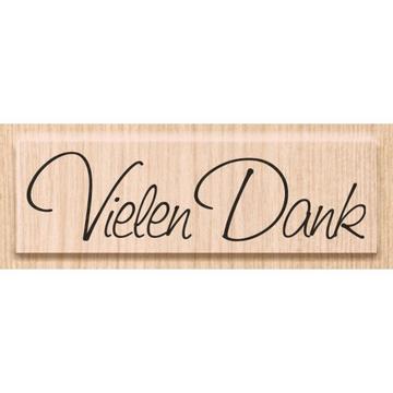 HEYDA Stempel Vielen Dank 6.3x1.7cm 211800600 Holz matt