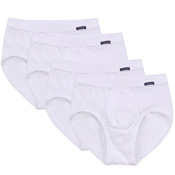 Ammann  4er Pack Organic Cotton Feinripp - Slip / Unterhose mit Eingriff 