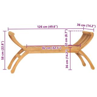 VidaXL Gartenbank teak  