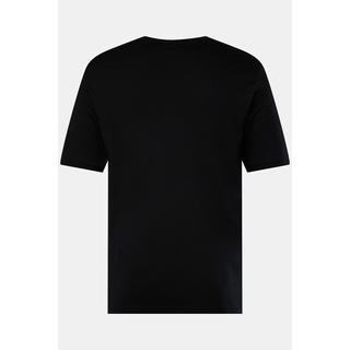 JP1880  T-shirt à manches courtes et col rond noir 