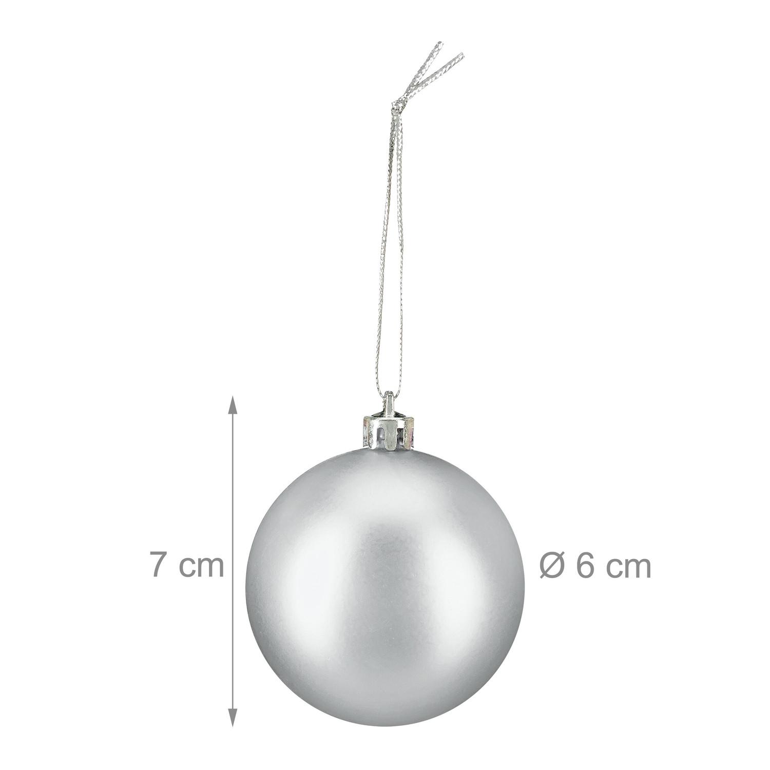 Northix Ensemble de boules de Noël mates  