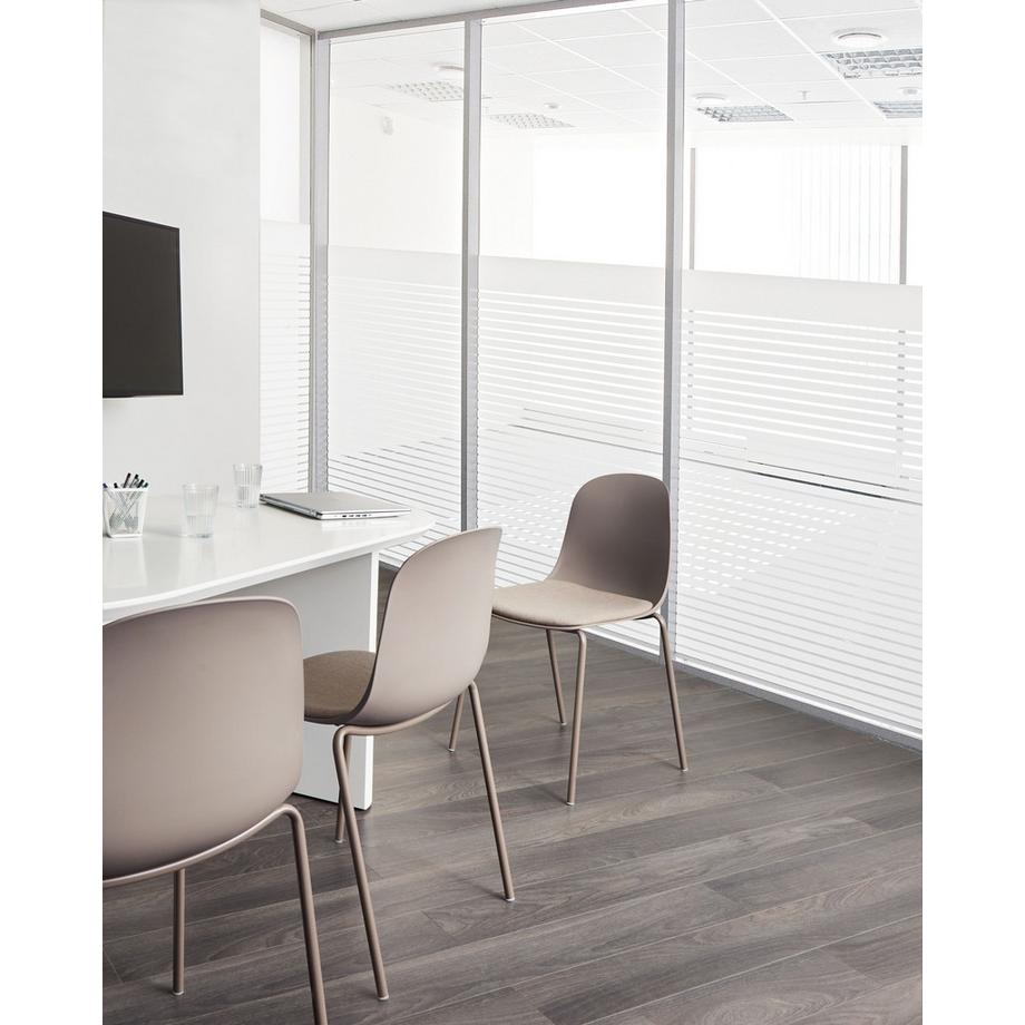 Beliani Konferenzstuhl 2er Set aus Kunststoff  DORR  