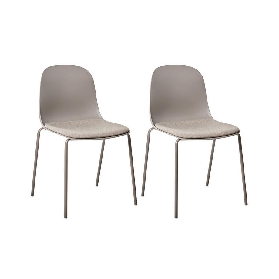 Konferenzstuhl 2er Set aus Kunststoff  DORR