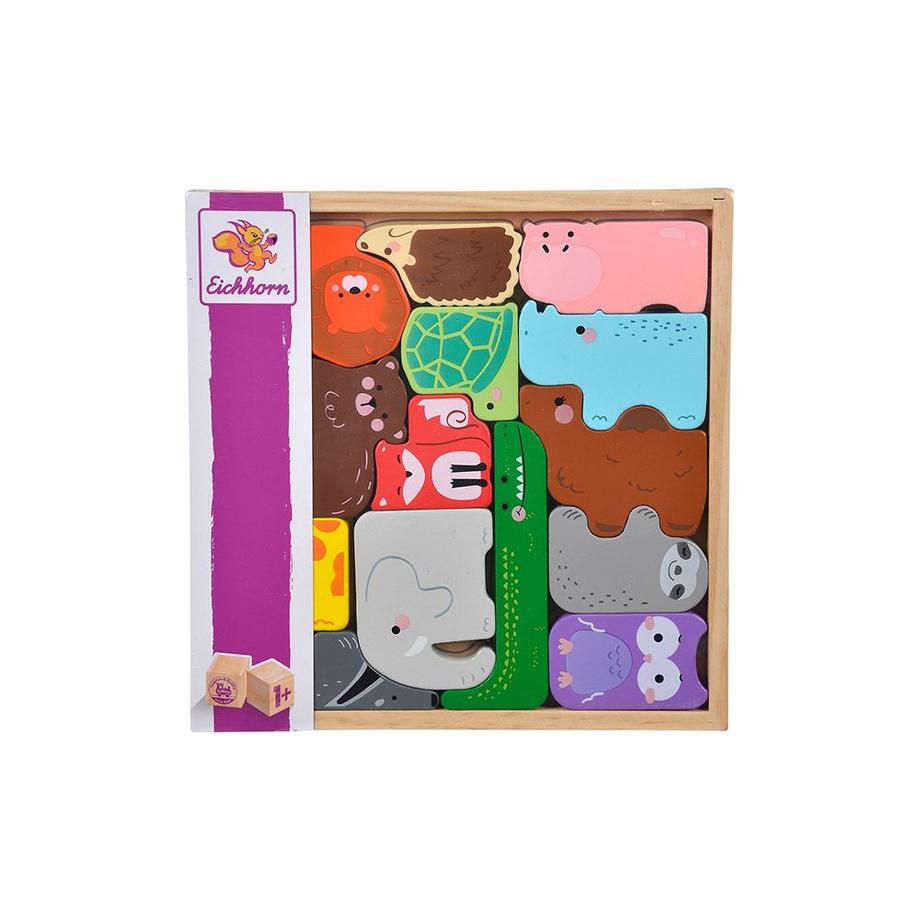 Eichhorn  Tierset in Holzbox (15Teile) 