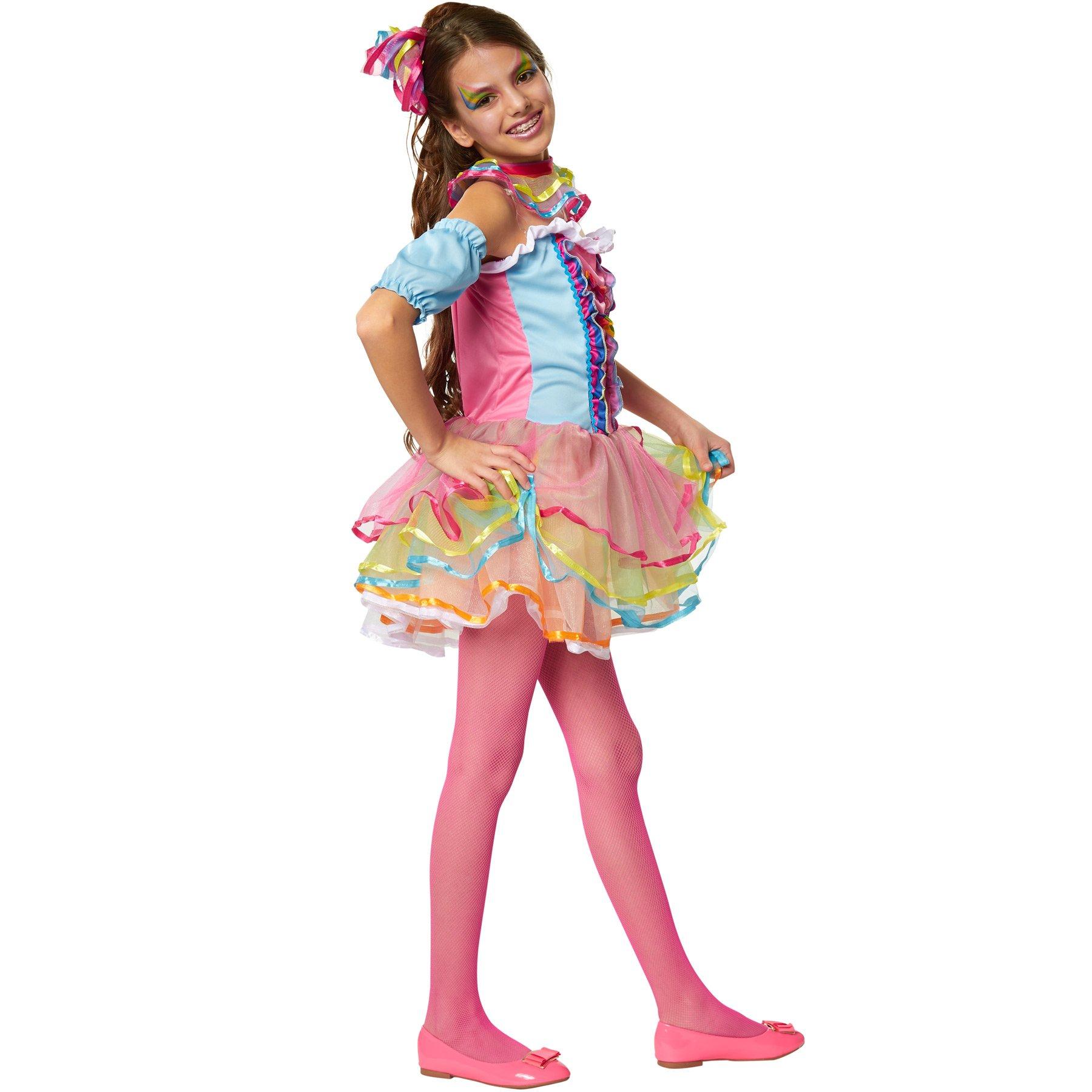 Tectake  Costume da bambina/ragazza - Girl Arcobaleno Neon 