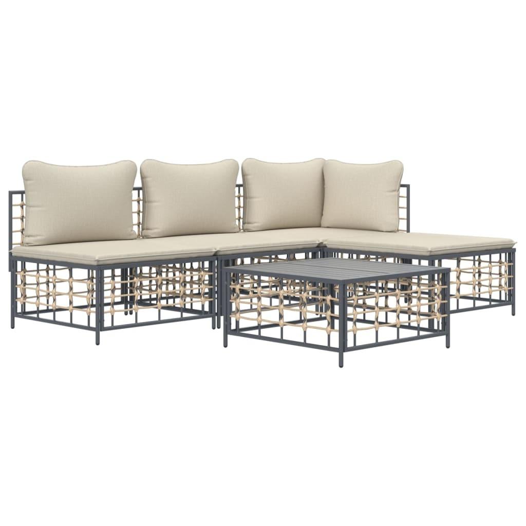 VidaXL Garten lounge set poly-rattan  