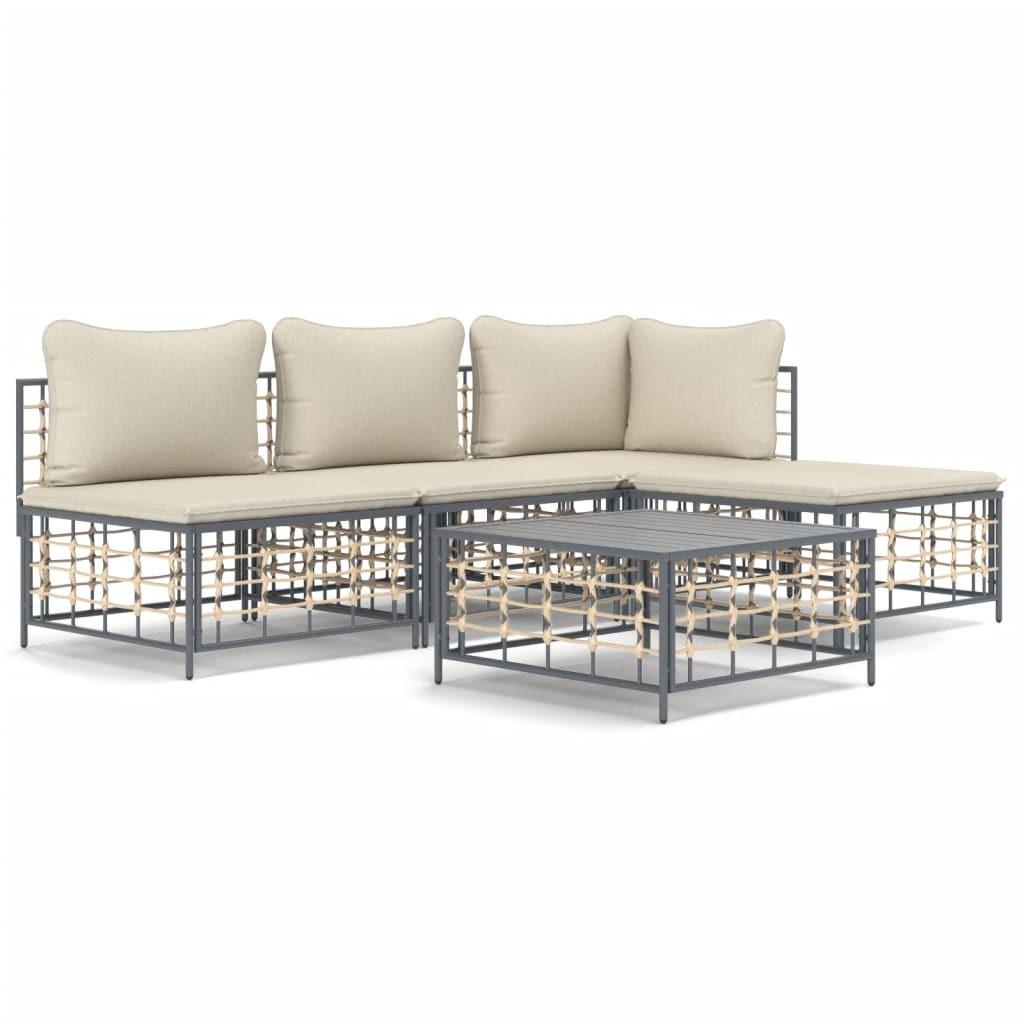 VidaXL Garten lounge set poly-rattan  