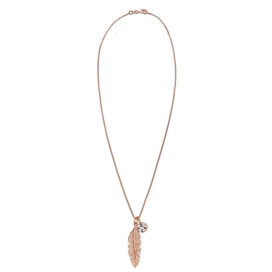 Elli  Collier Pendentif Plume Cristal 