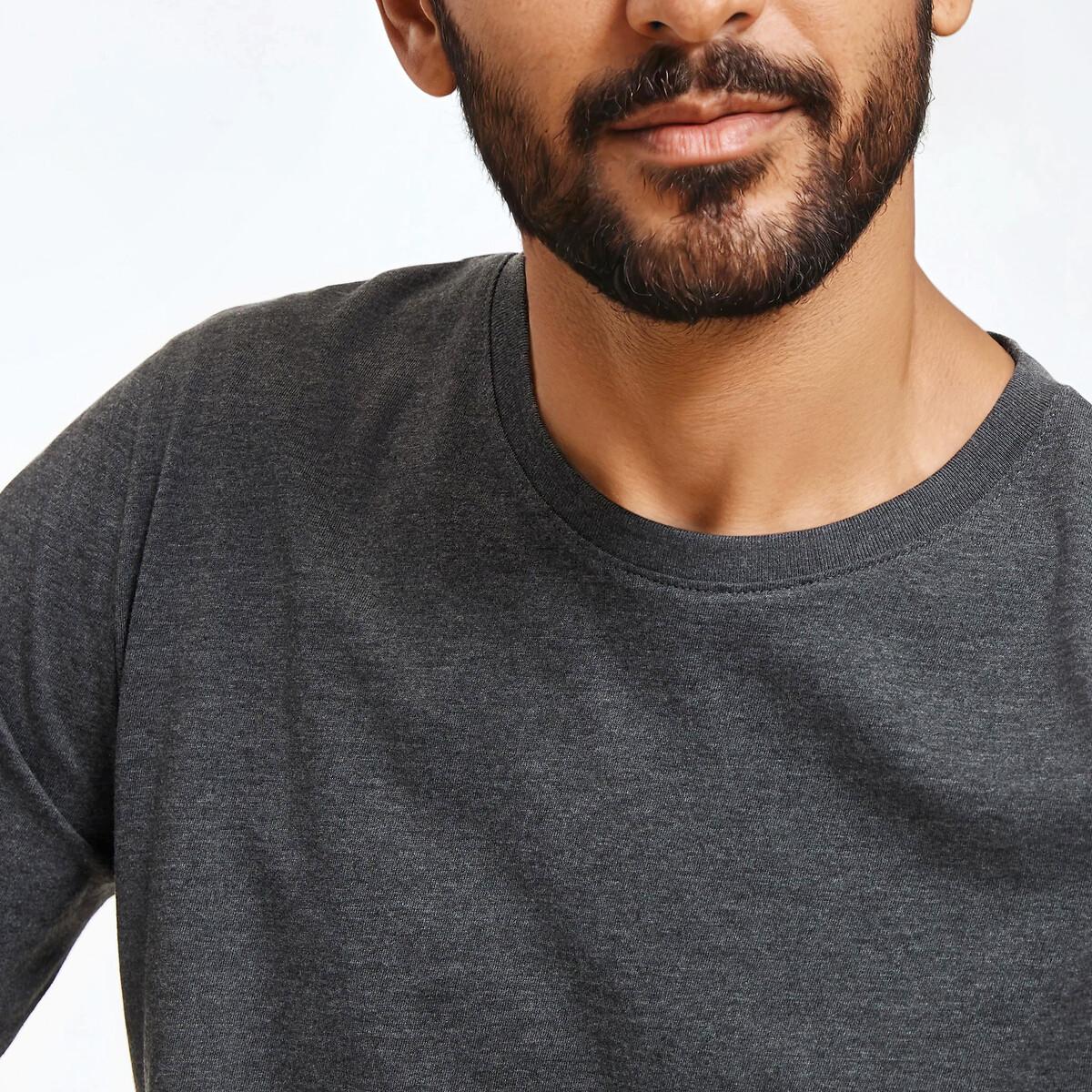 La Redoute Collections Langarmshirt Rundhalsausschnitt  