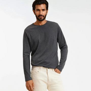 Langarm-Shirt mit rundem Ausschnitt