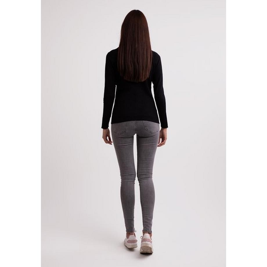 CASH-MERE.CH Seide Kaschmir Rundhals Pullover  