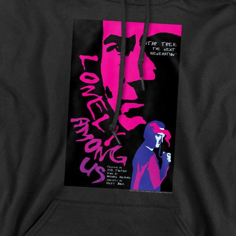 Star Trek The Next Generation Season 1 Episode 7 Felpa con cappuccio  