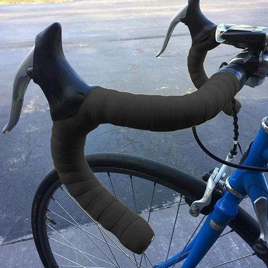 eStore  2 nastri per manubrio per bicicletta - neri 