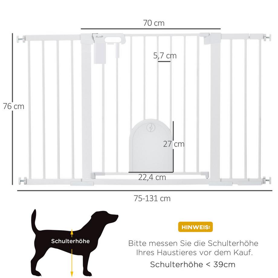 PawHut  Protection de porte pour chien 