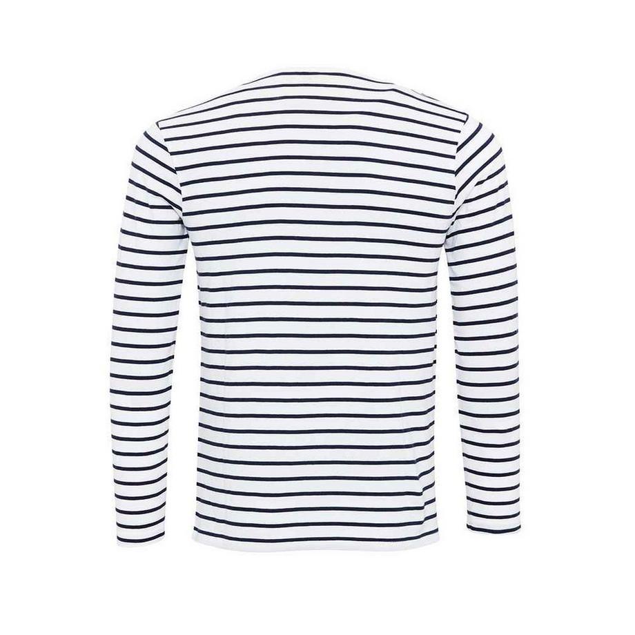 PREMIER Long John Gestreiftes T-Shirt mit Krempelärmeln  