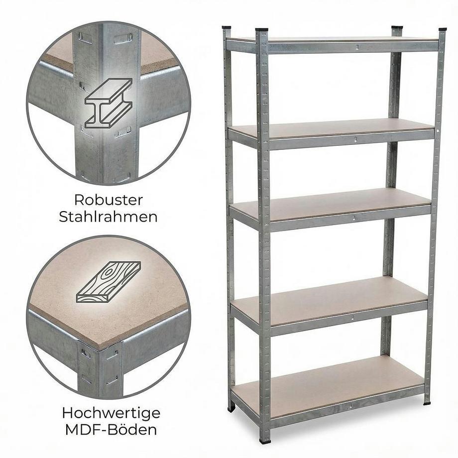Kynast Étagère robuste  75 kg par étagère  