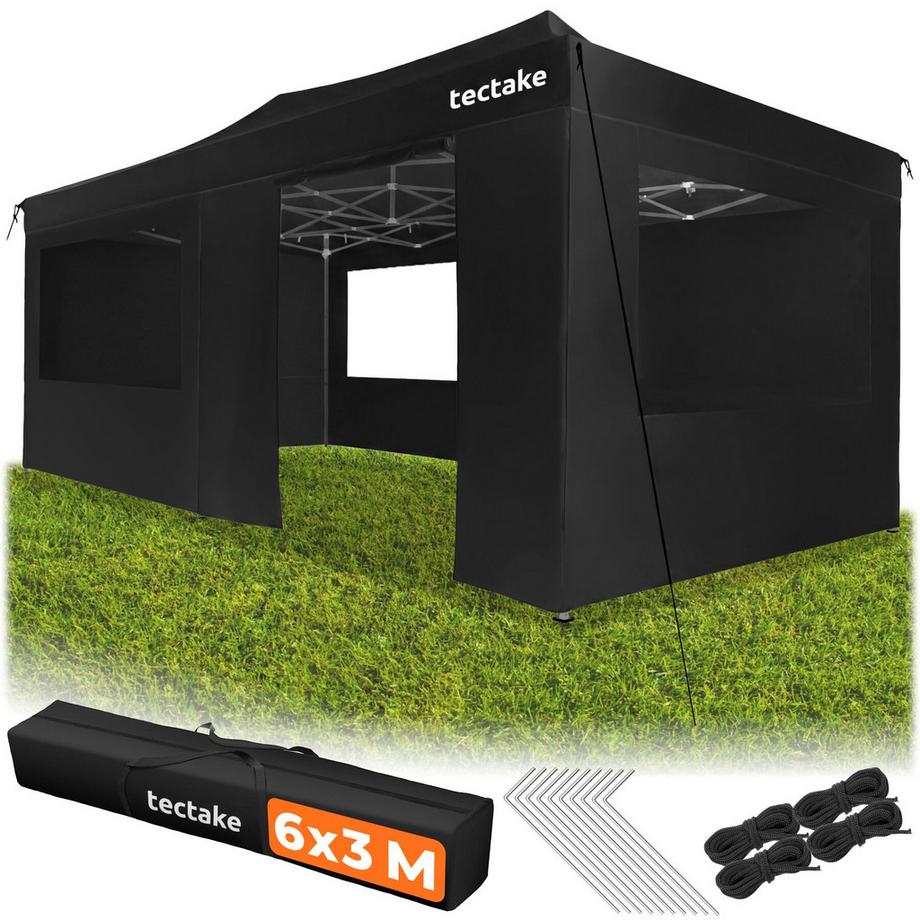 Pavillon pliant en aluminium Viola, imperméable