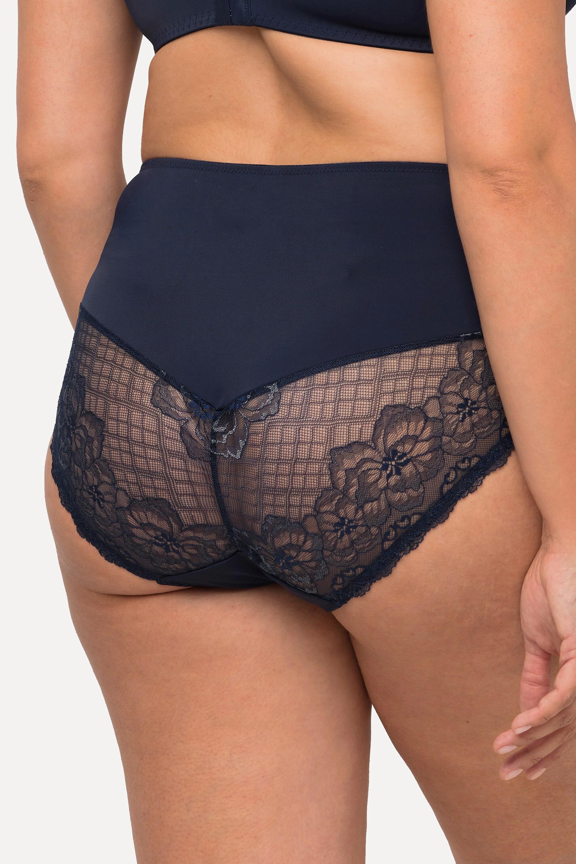 Ulla Popken Slip midi Inserto pizzo Microfibra  