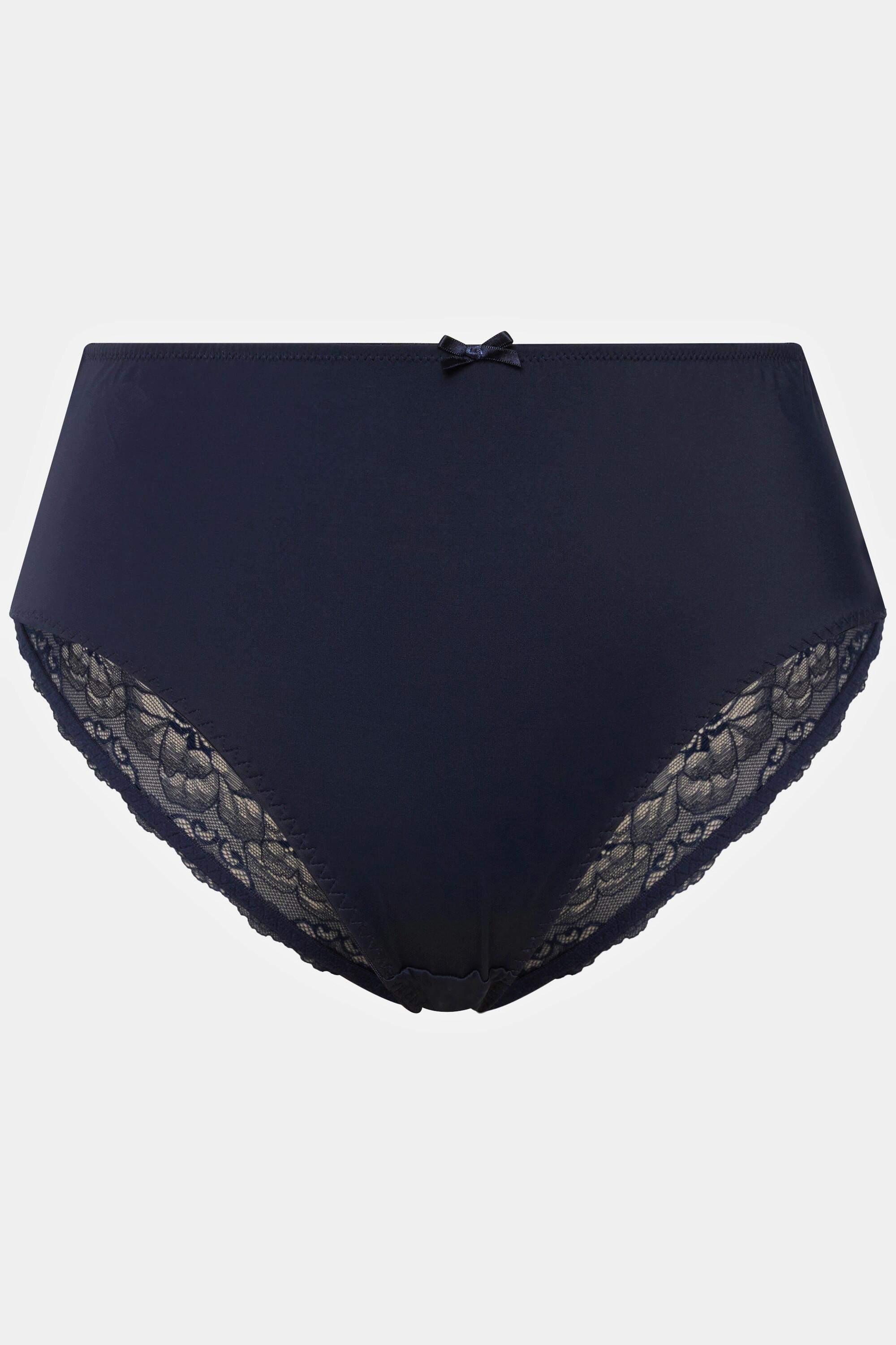 Ulla Popken Slip midi Inserto pizzo Microfibra  