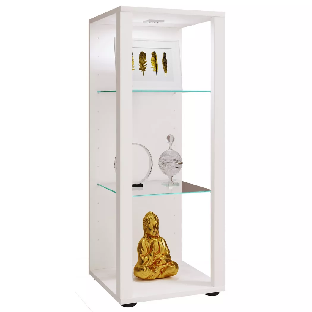 Ebuy24 - Ligne de base Glasol h. 90 x l. 35 x p. 35 cm Blanc