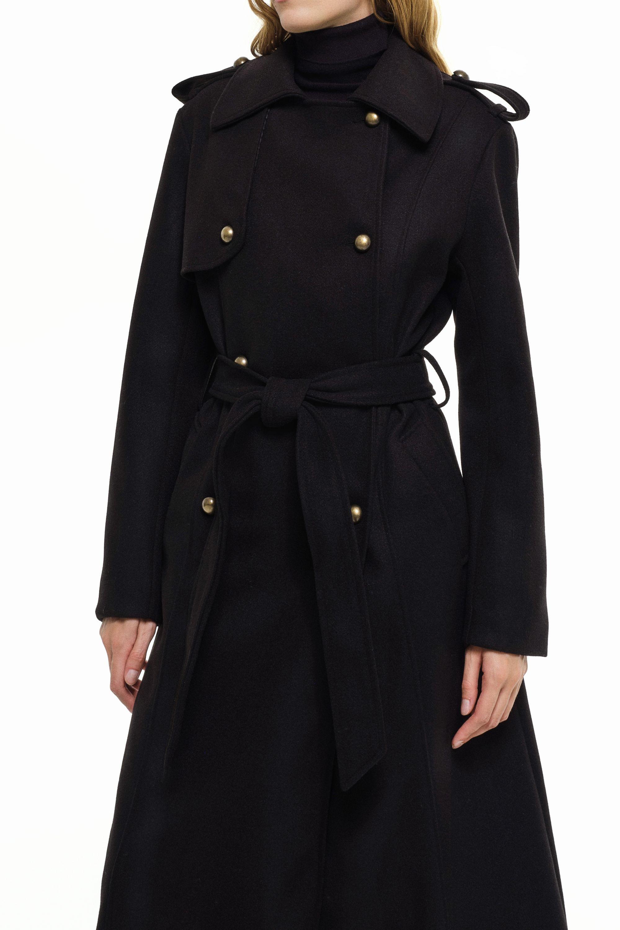 RICANO  Cappotto per donna Simona, trench con cintura e epaulettes 