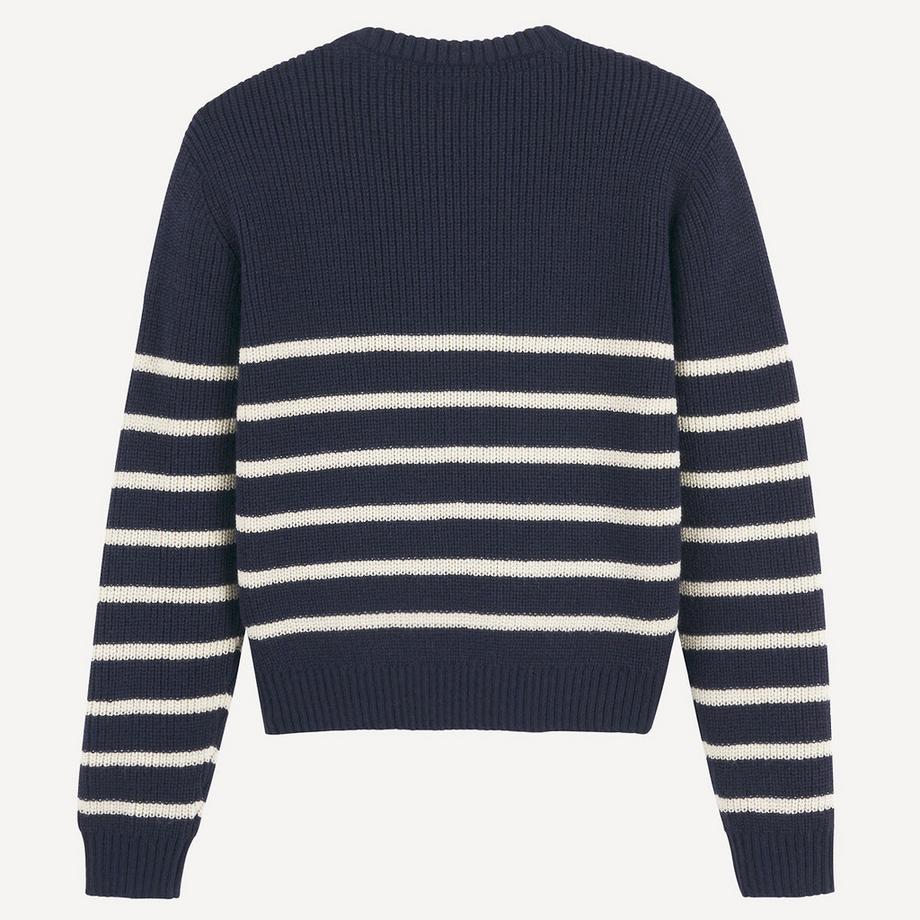 La Redoute Collections  Pull col rond rayé en grosse maille 