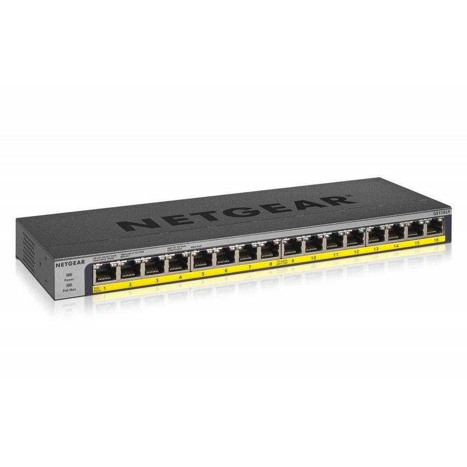 Netgear PoE+ Switch GS116LP 16 Port