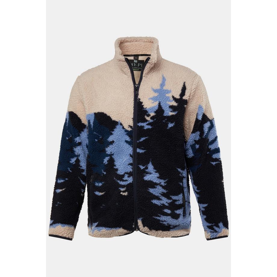 JP1880 Teddyjacke Jacquard Skiwear Stehkragen  