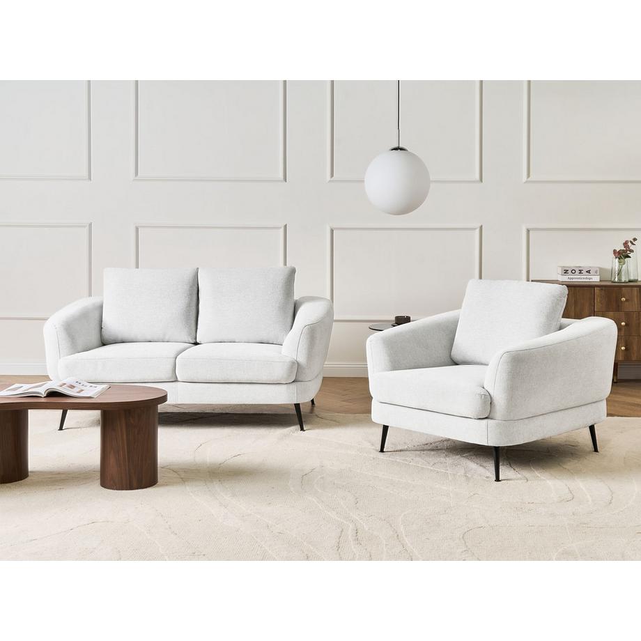 Beliani Ensemble de salon en Tissu Moderne KJAER  