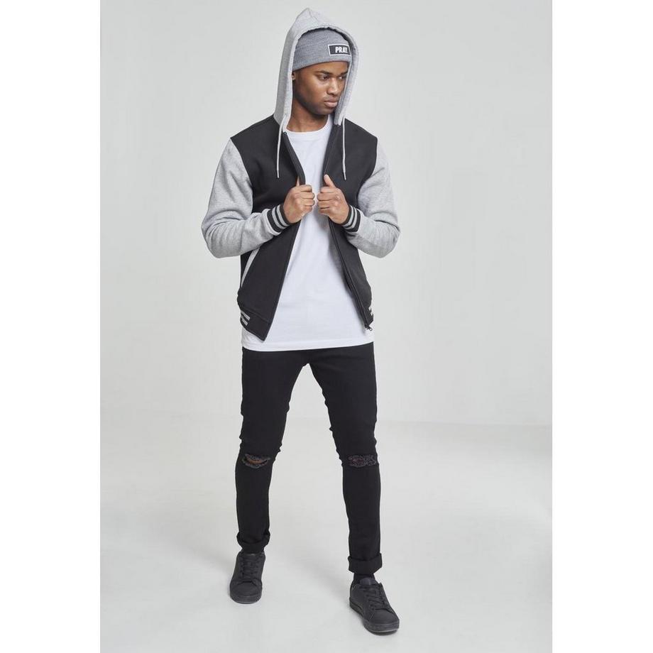 URBAN CLASSICS Classic 2-Tone Zip Sweatshirt à Capuche  