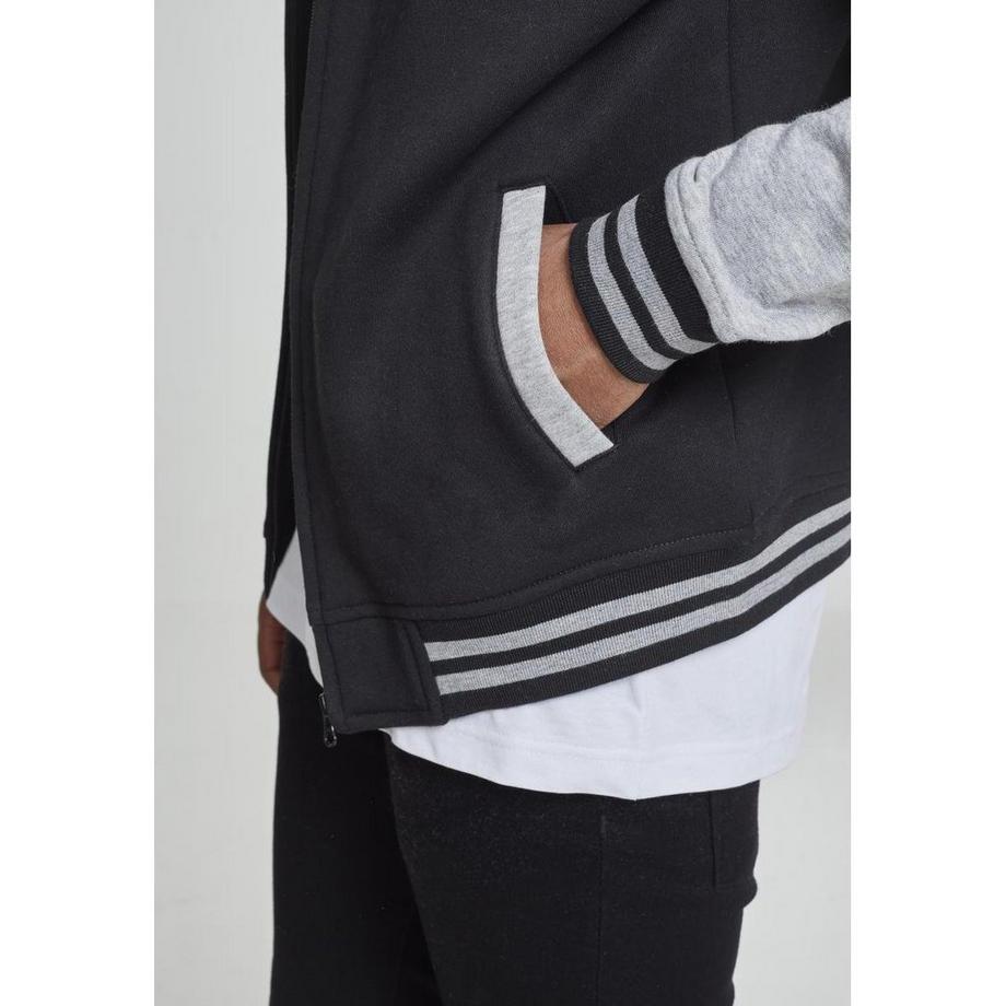 URBAN CLASSICS Classic 2-Tone Zip Sweatshirt à Capuche  