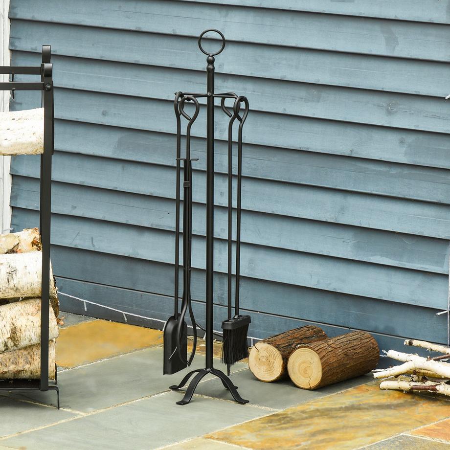 Outsunny  Ensemble d’accessoires pour cheminée 