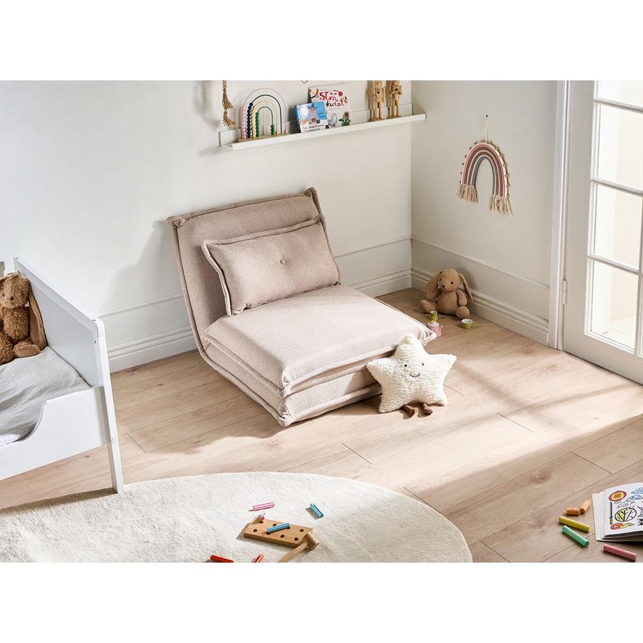 Beliani Canapé-lit pour enfants en Tissu Cottage DELLEN  