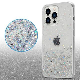 Cadorabo  Housse compatible avec Apple iPhone 13 PRO MAX - Coque de protection en silicone TPU flexible avec paillettes scintillantes 