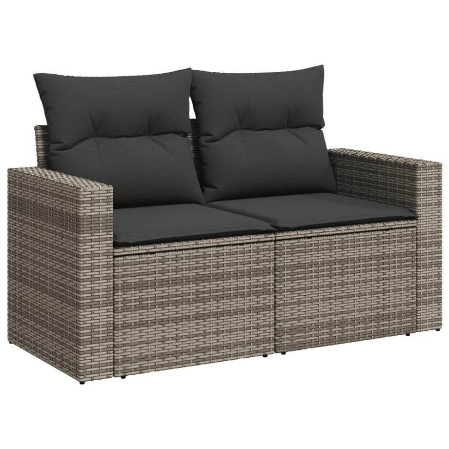 VidaXL set di divani da giardino Polirattan  