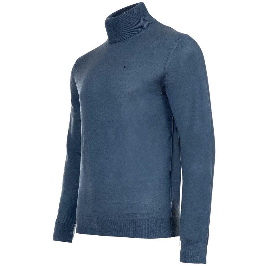 Armani Exchange Pull en tricot Col Roulé Coupe Droite  