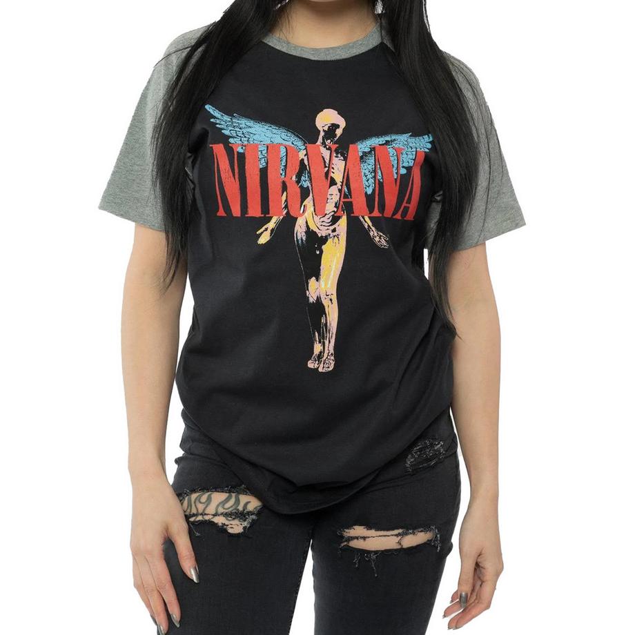 Nirvana Angelic T-shirt Maniche Raglan  