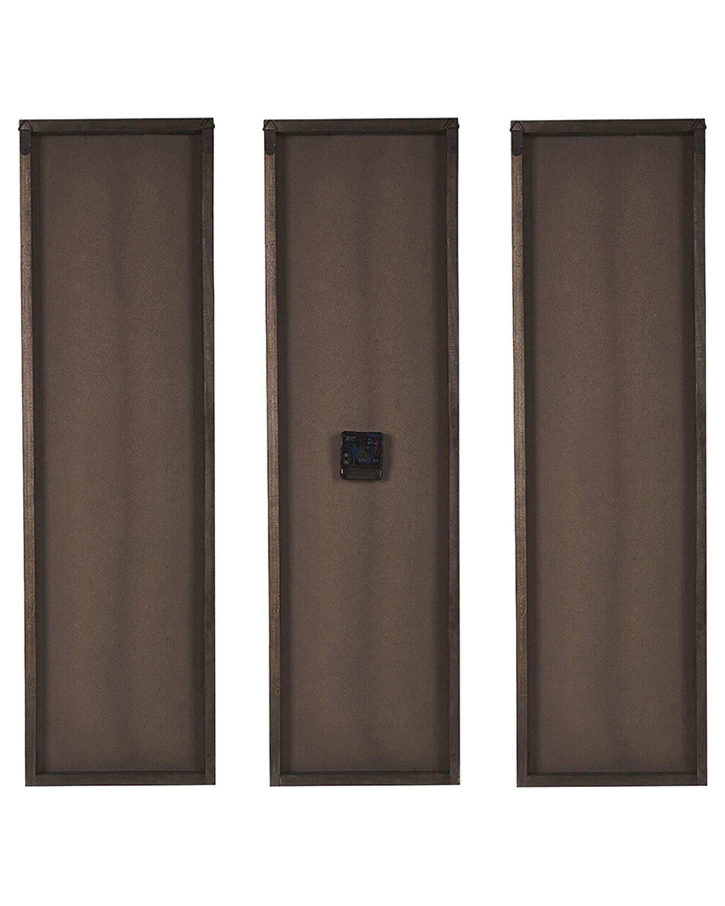 Beliani Orologio da parete en Legno di abete Rustico COATLAN  