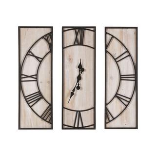 Beliani Orologio da parete en Legno di abete Rustico COATLAN  