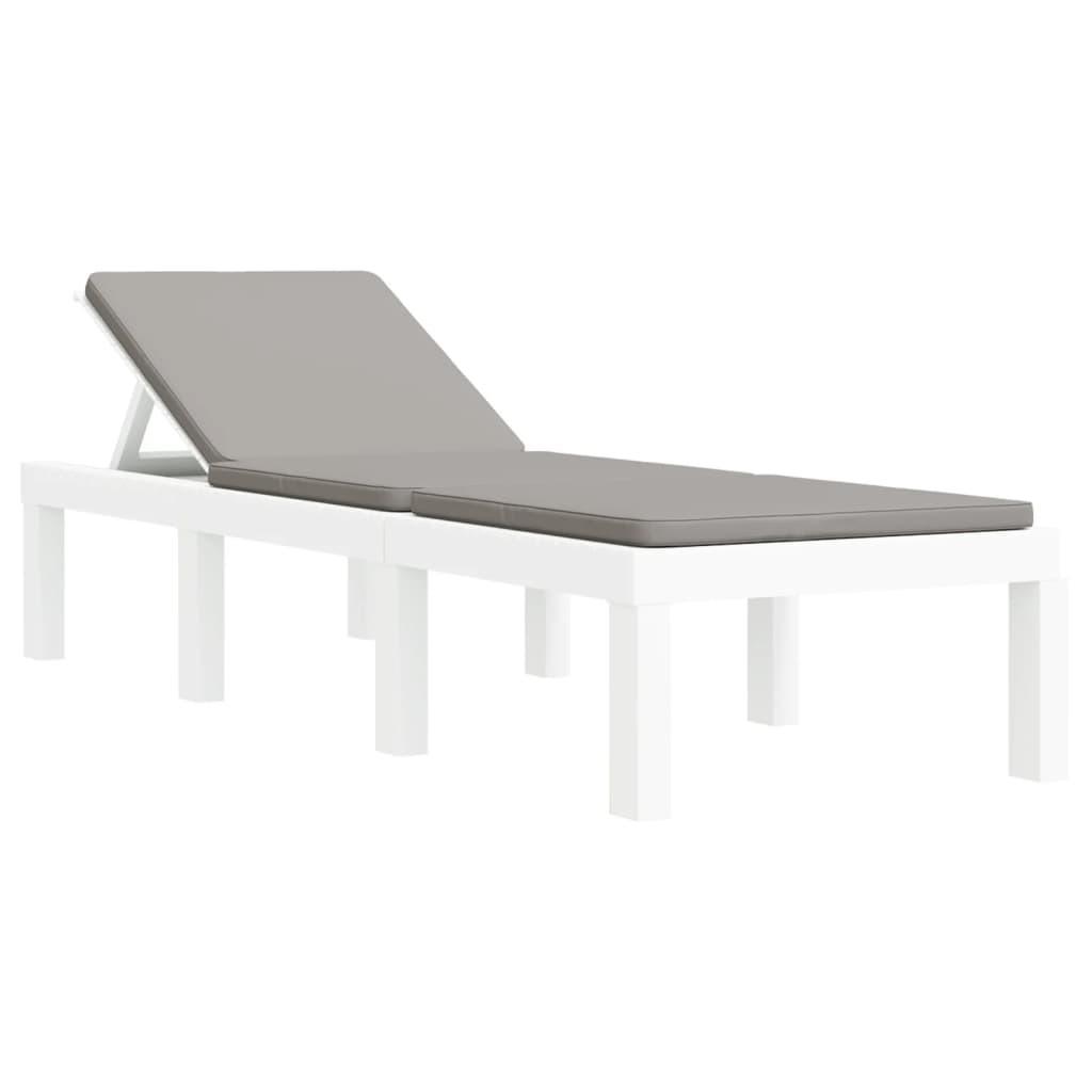 VidaXL Chaise longue polypropylène  