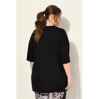 Ulla Popken  T-shirt oversize antibactérien, col rond et manches courtes 