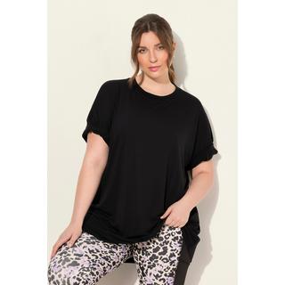 Ulla Popken  T-shirt oversize antibactérien, col rond et manches courtes 