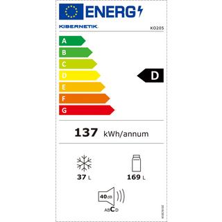 Kibernetik Réfrigérateur-congélateur FSP 92 litres ( B ) Congélateur combiné FSP 205 litres ( D )  