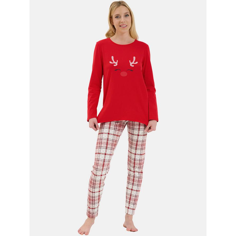 Tunica a maniche lunghe leggings pigiama Holiday