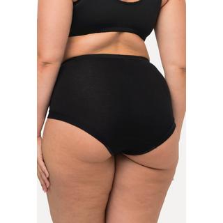 Ulla Popken  Culotte taille haute, en jersey de coton. Cuisses échancrées pour un haut niveau de confort, même lorsque vous restez longtemps assise. 