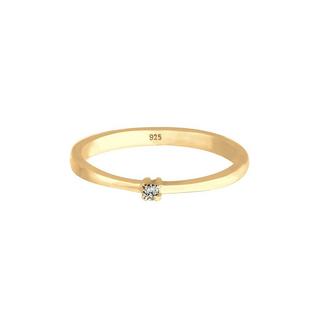 Elli  Bague Solitaire Classique Cristal 