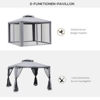 Outsunny Pavillon de jardin  