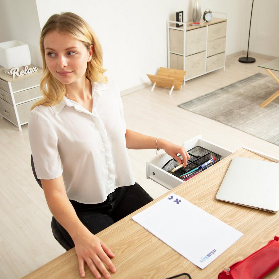 B2X Schreibtischaufbewahrung 4 Ablagen Flach  