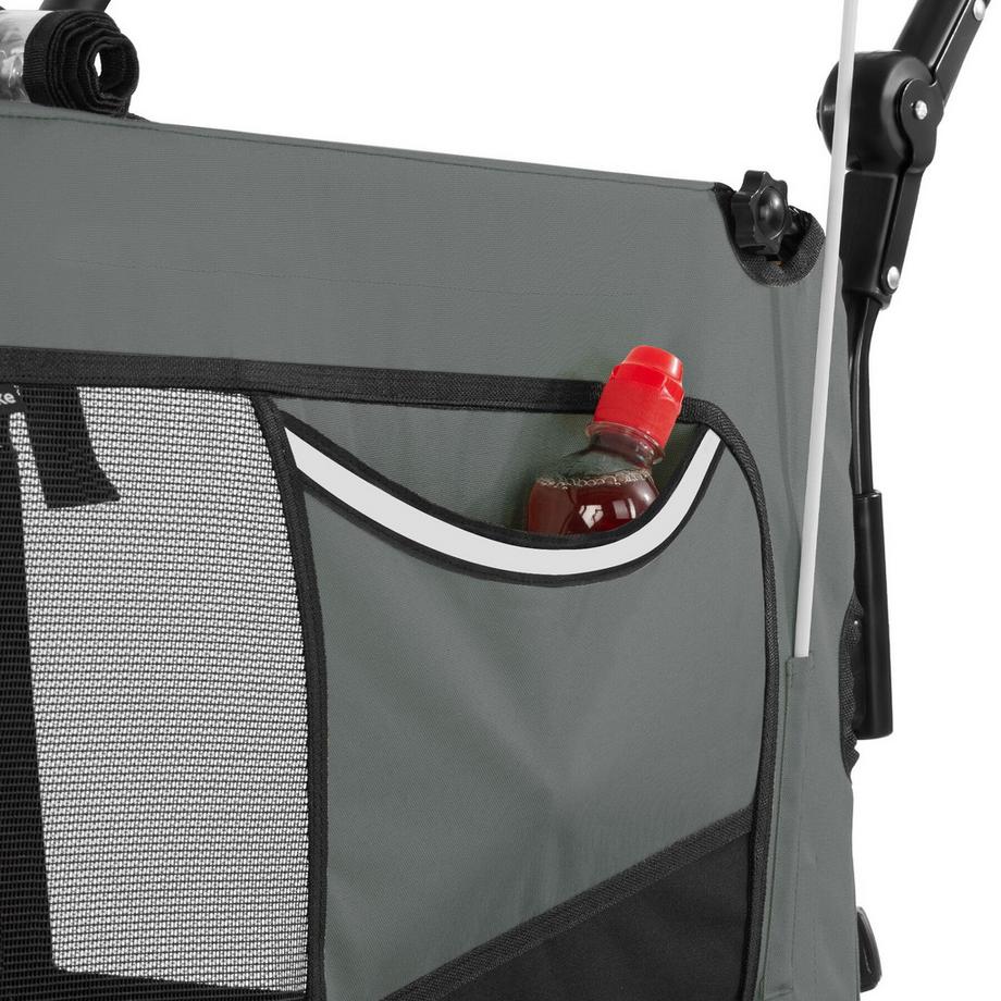 Tectake  Remorque vélo pour chien WoofRider multifonction 3-en-1 