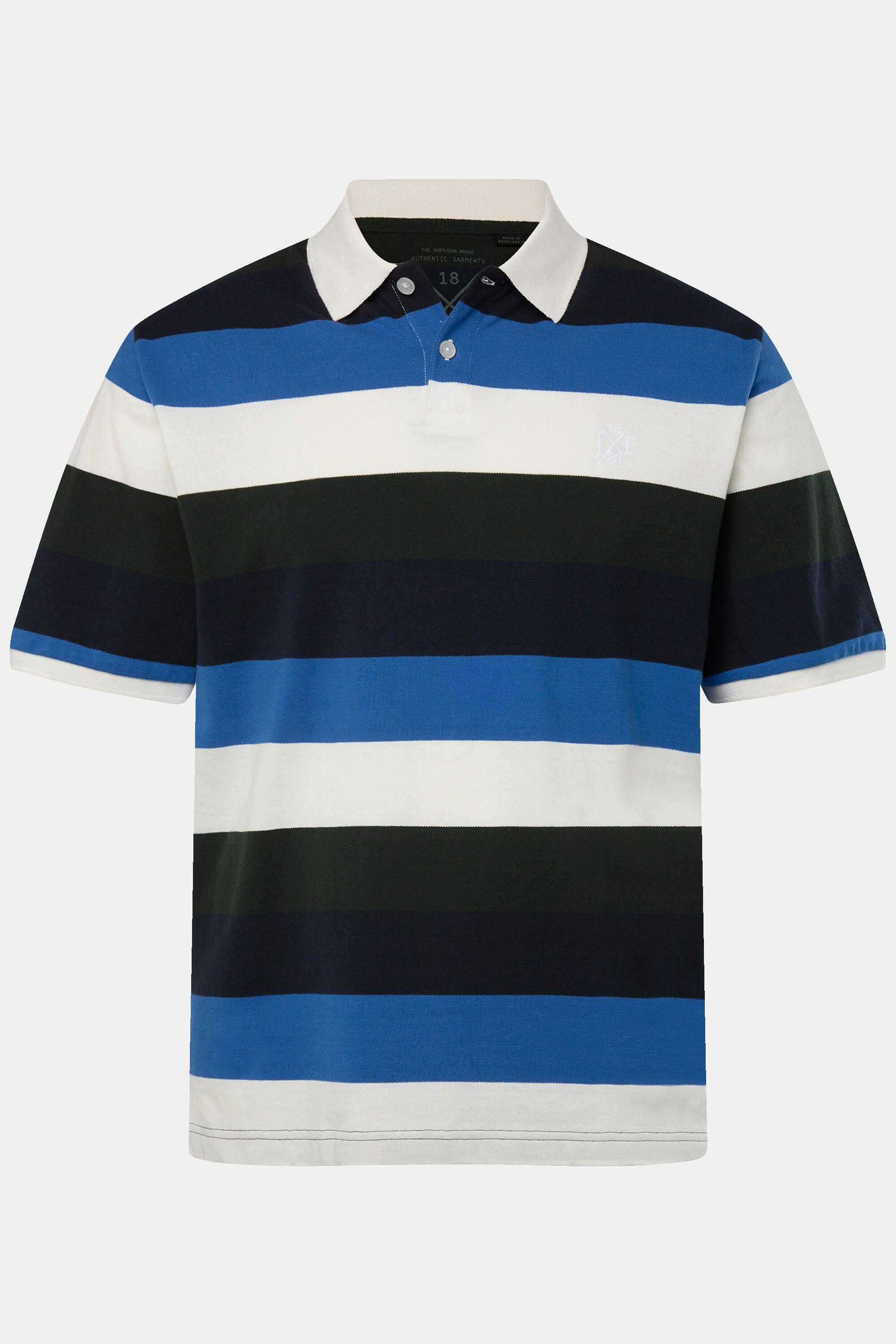 JP1880  Polo-Shirt, Halbarm, Piqué, Ringel 